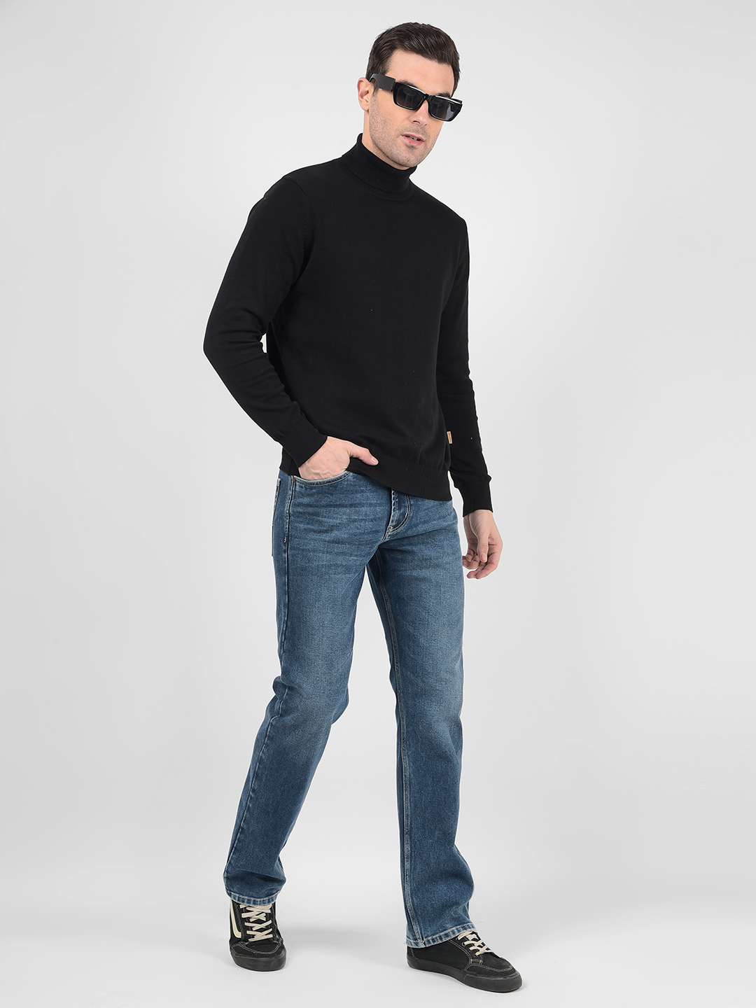 Numero Uno Men Solid Blue Jeans